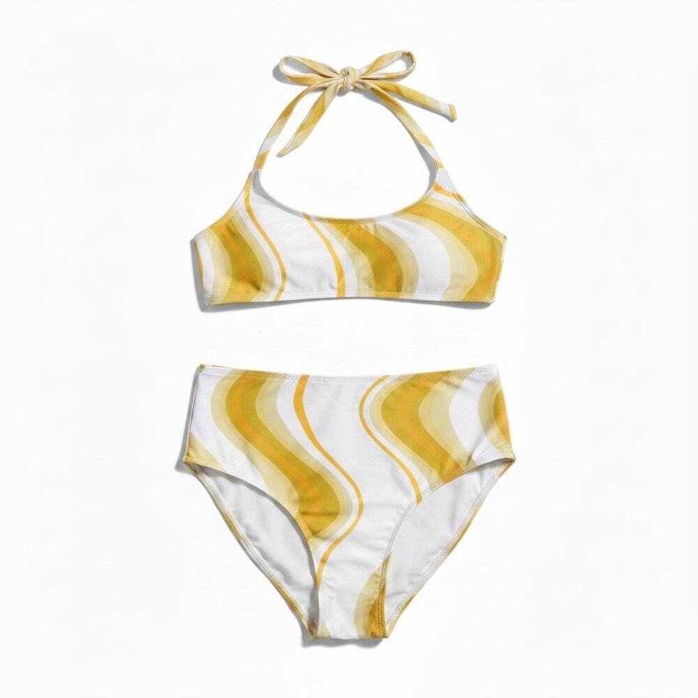 NWT FAITHFULL THE BRAND Bikini Set Isla Top Isle Bottom Talamanca Print Large 8